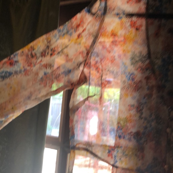 Ella Moss 100% silk floral maxi Sz L NWT - Picture 10 of 11